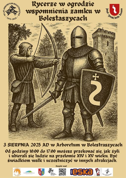 Plakat imprezy Rycerze w ogrodzie